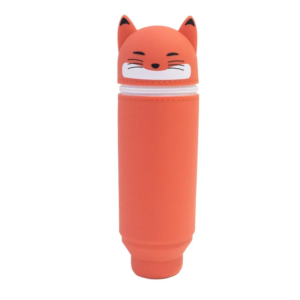 Lihit Lab Punilabo Stand-Up Pen Case - Adorable Fox Design