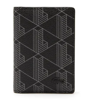 Men's The Blend Monogram Print Vertical Card Holder Monogram Noir Gris