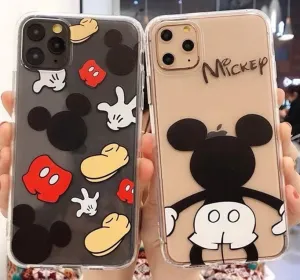 Mickey Transparent Custom Slim Soft Cases