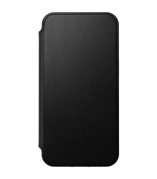 Modern Leather Folio Nomad Leather iPhone 14 Black