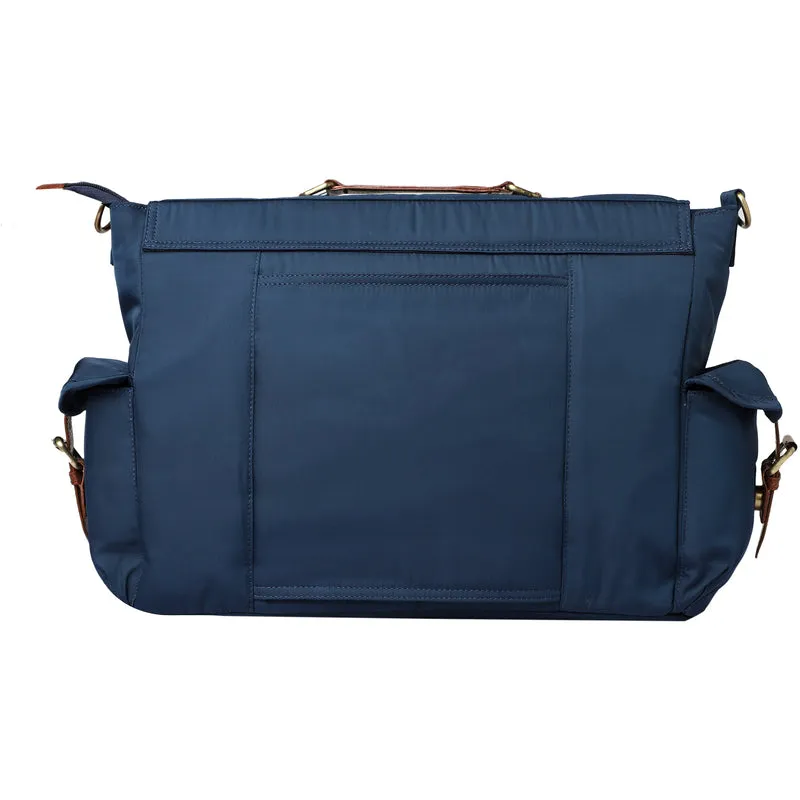 Mona B Unisex Messenger Bag for upto 14" Laptop/Mac Book/Tablet with Stylish Design: Hudson Navy