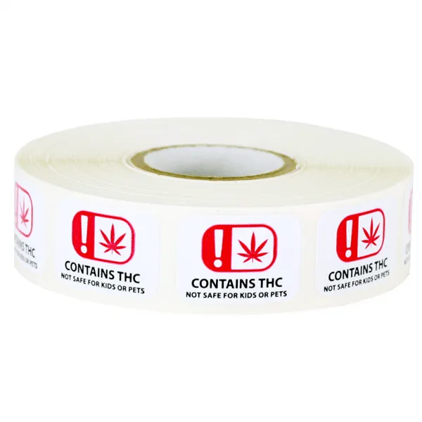 OMMA Oklahoma THC Universal Symbol Labels (Roll of 1,000)