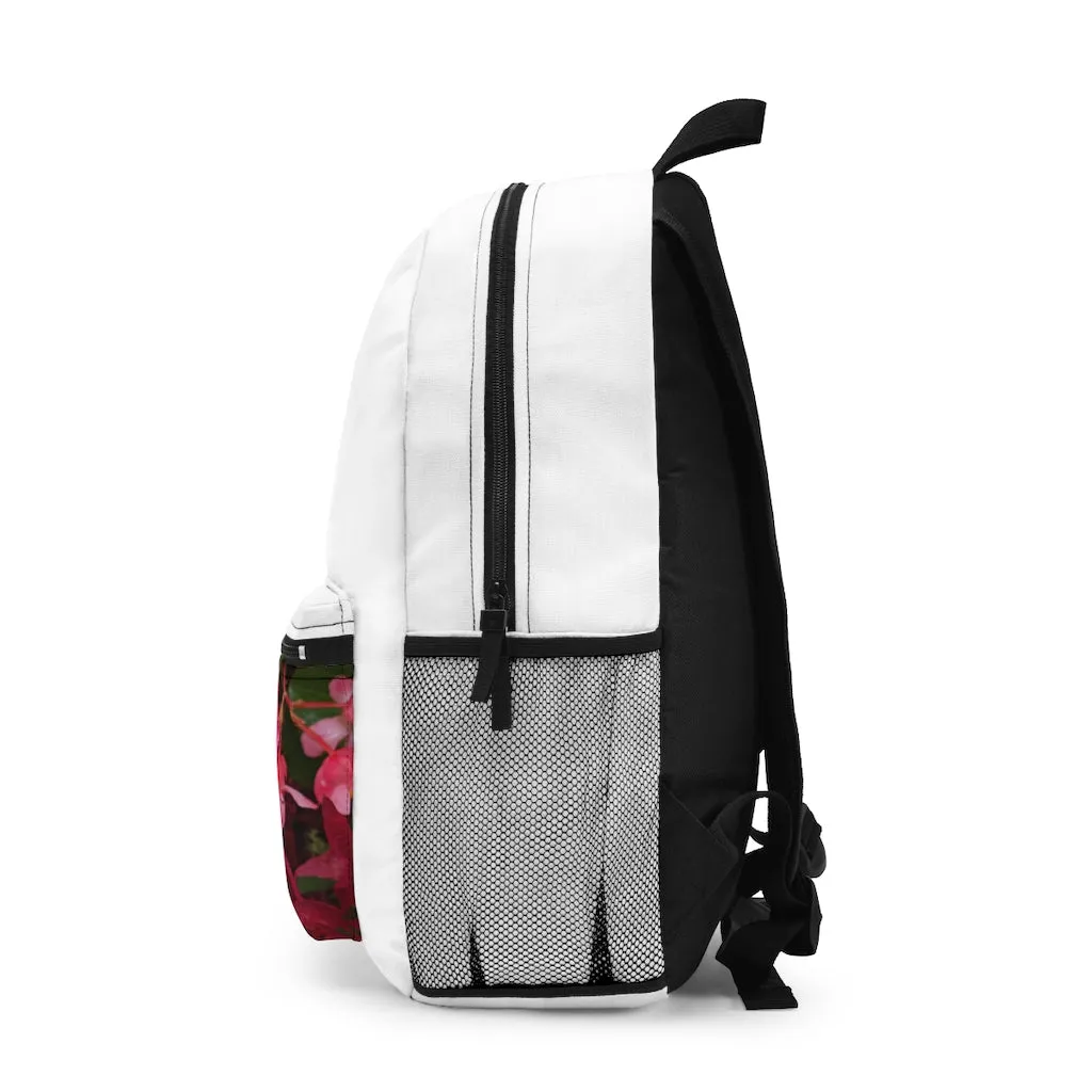 Pink Flowers Backpack (Made in USA)