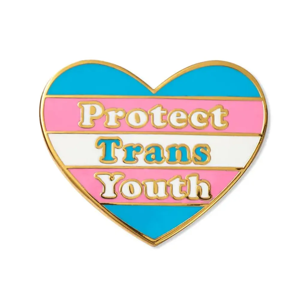 Protect Trans Youth Enamel Pin