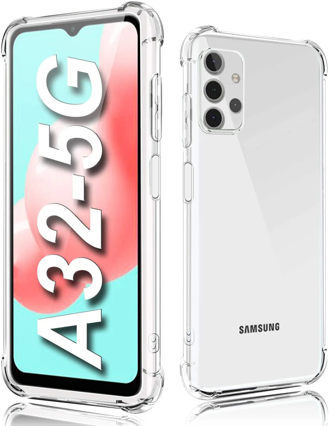 Samsung Galaxy A33 5G Gel Bumper Rugged Cover - Transparent Clear