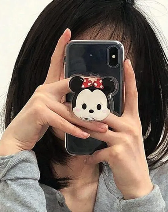 Soft Custom Slim Cases With Mickey Phone Holder