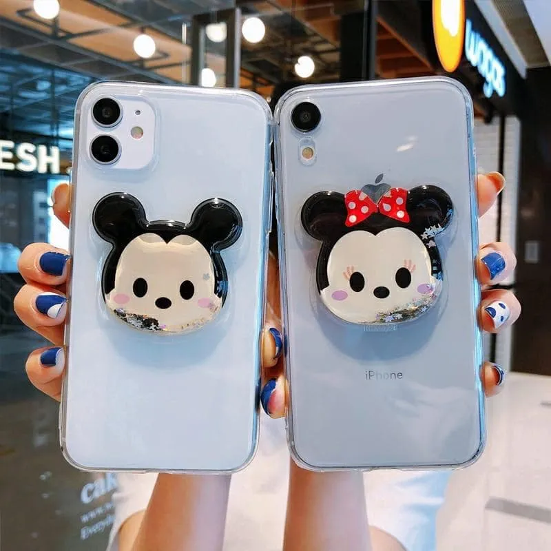 Soft Custom Slim Cases With Mickey Phone Holder