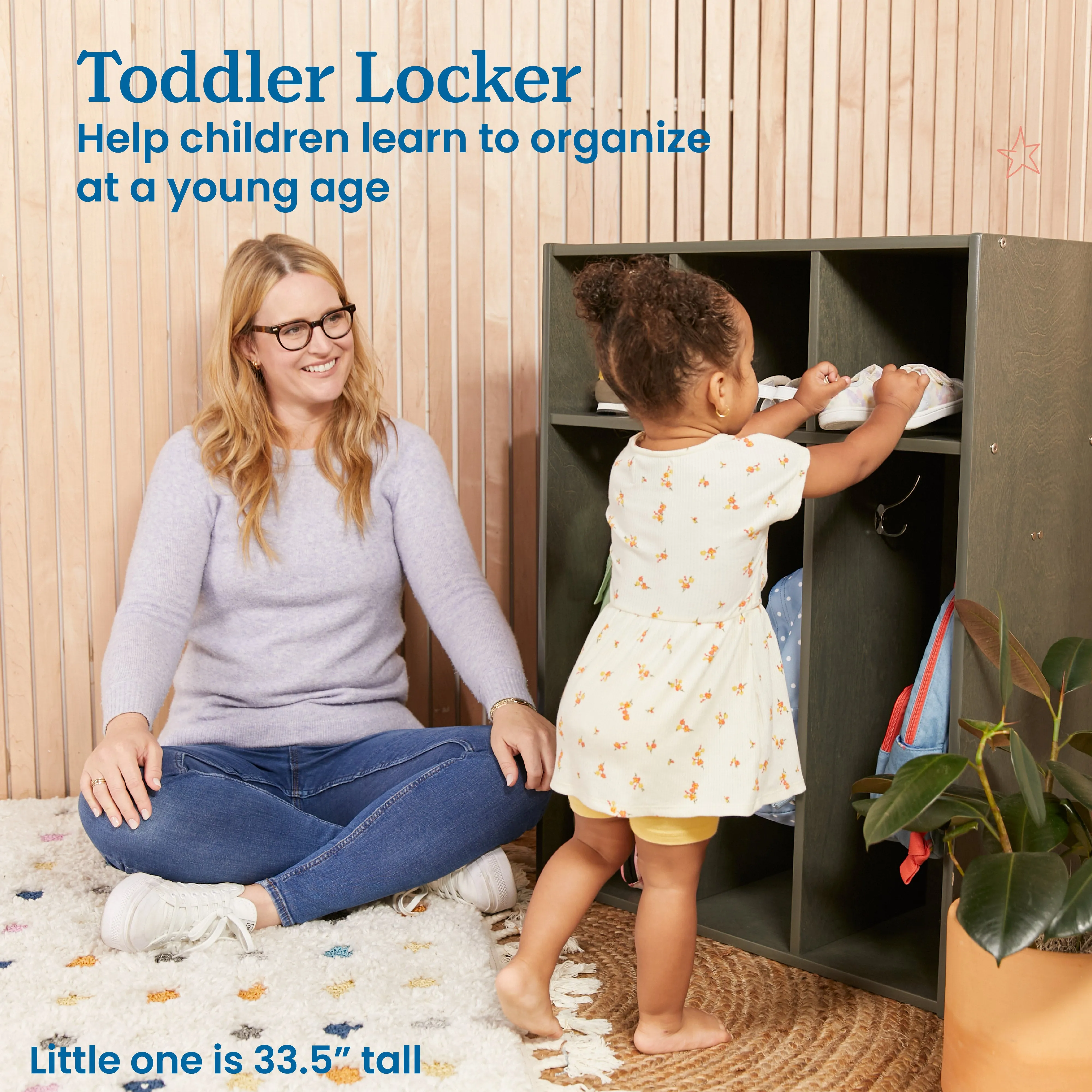 Streamline 3-Section Toddler Coat Locker