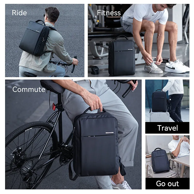 UNBURDENED LIGHT: Business Multi-Layers 15.6 Inch Laptop Backpack