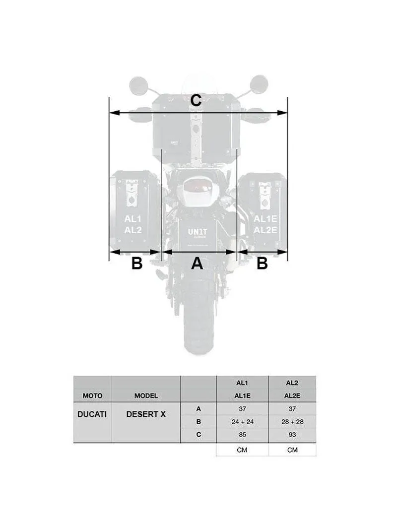 UNIT Garage ATLAS Racks - Ducati DesertX