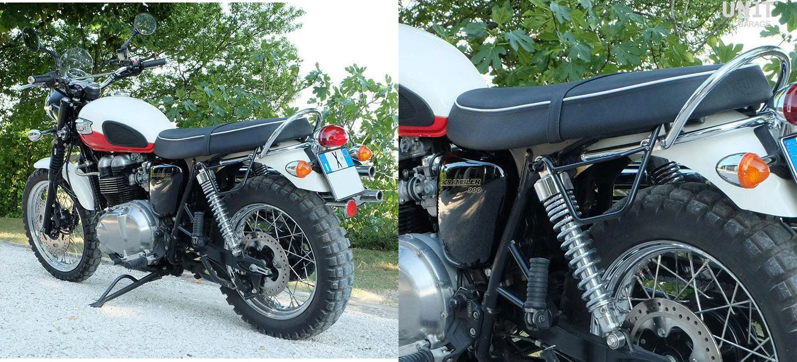 UNIT Garage Klickfix Racks - Triumph T100 (01-16) and Scrambler 900 (06-17)