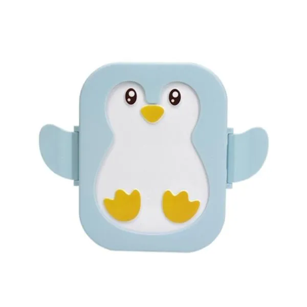 Yuko B BPA-Free Snack Box - Blue Penguin